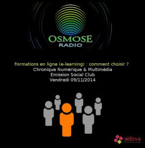 L'e-learning sur Osmose Radio