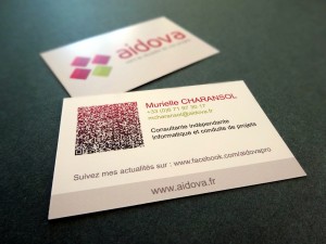 Carte de visite d'Aidova, Murielle Charansol