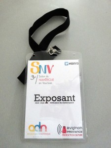 Badge Exposant au SNV3