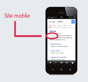 Aidova est un site "Mobile Friendly"